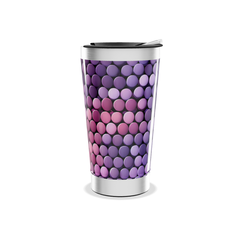 Copo Térmico - Estampa Bolinhas Coloridas