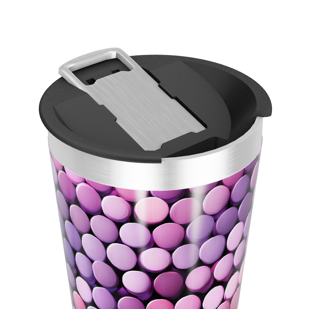 Copo Térmico - Estampa Bolinhas Coloridas