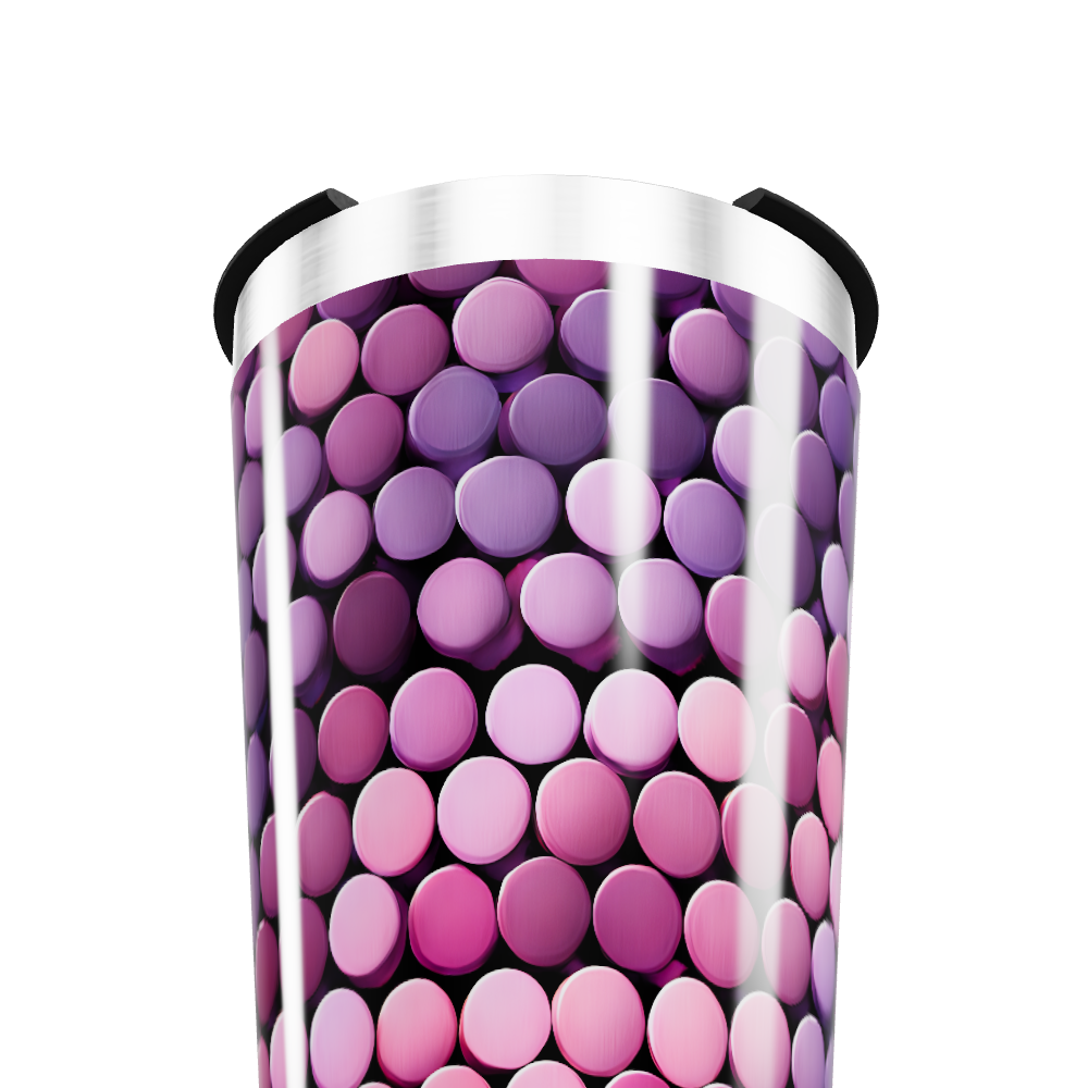 Copo Térmico - Estampa Bolinhas Coloridas