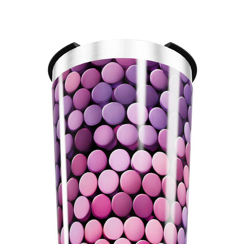 Copo Térmico - Estampa Bolinhas Coloridas