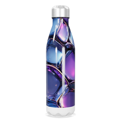 Garrafa Inox - Estampa Futurista Azul