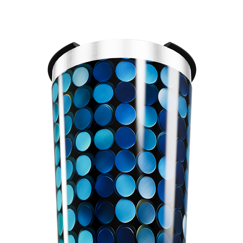 Copo Térmico - Azul com Bolinhas