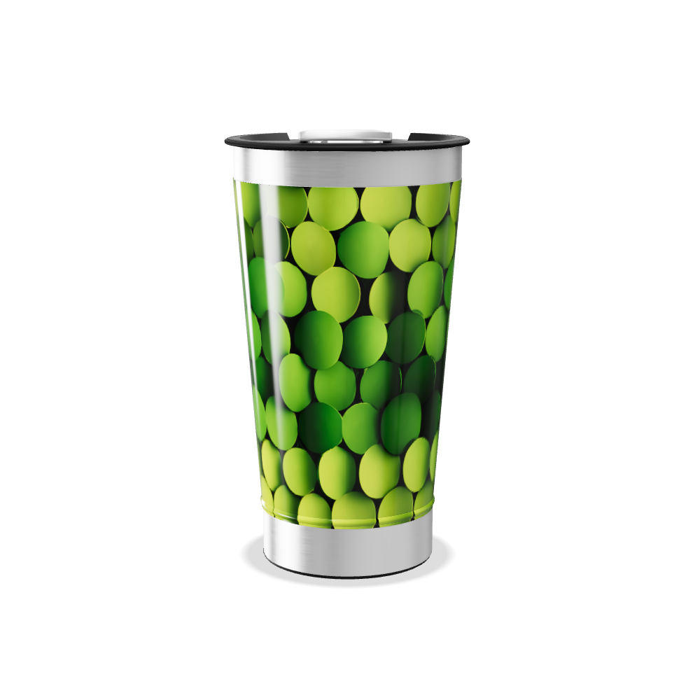 Copo Térmico - Verde com Bolas
