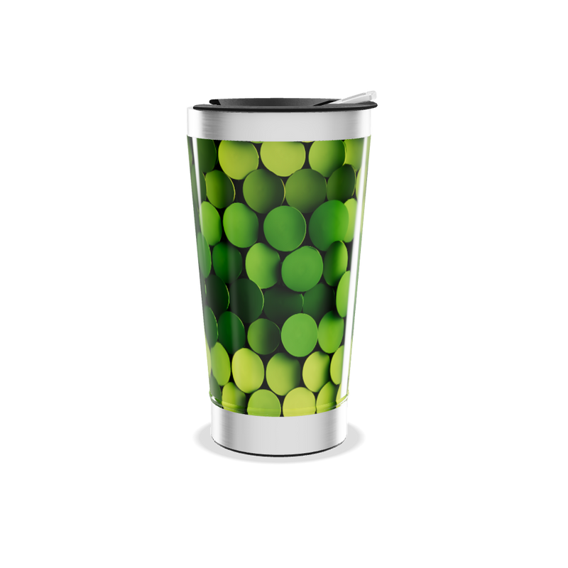 Copo Térmico - Verde com Bolas