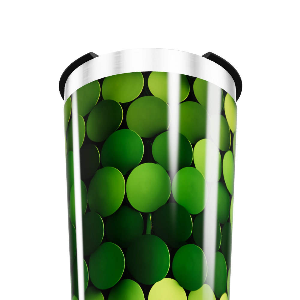 Copo Térmico - Verde com Bolas