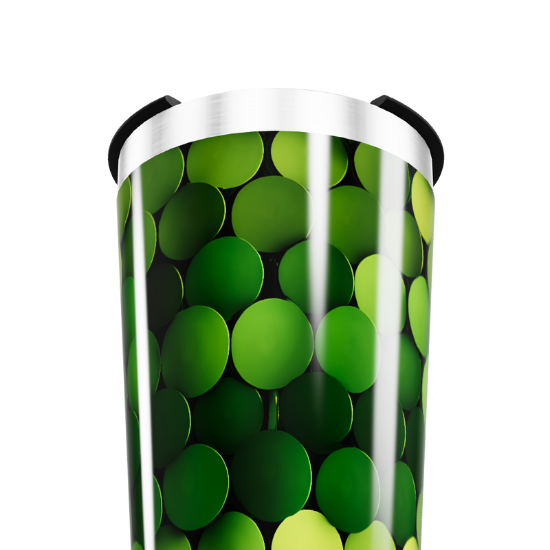 Copo Térmico - Verde com Bolas