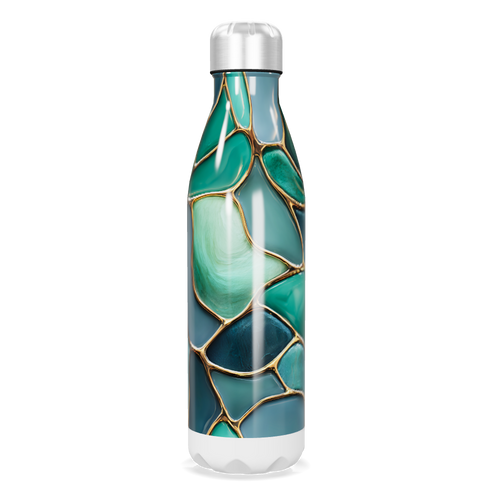 Garrafa Inox - Verde Marmorizada