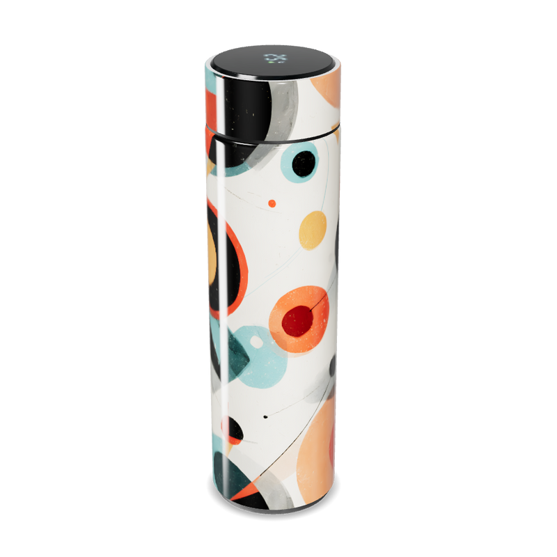 Garrafa Térmica Touch - Estampa Abstrata Colorida