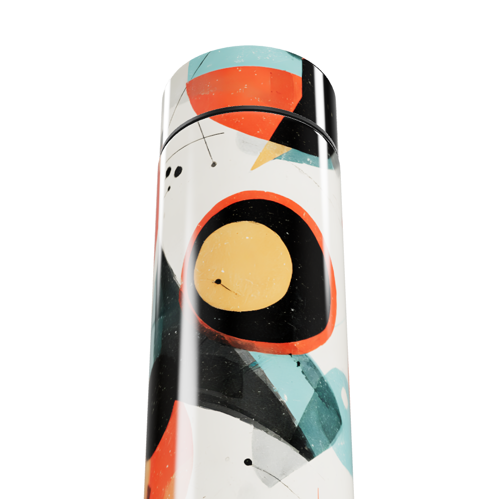 Garrafa Térmica Touch - Estampa Abstrata Colorida