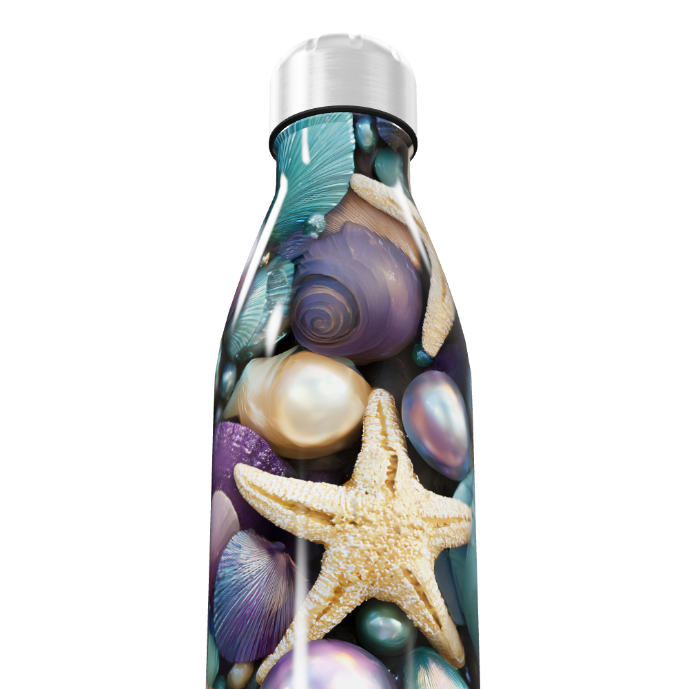 Garrafa Inox - Estampa Marinha Colorida