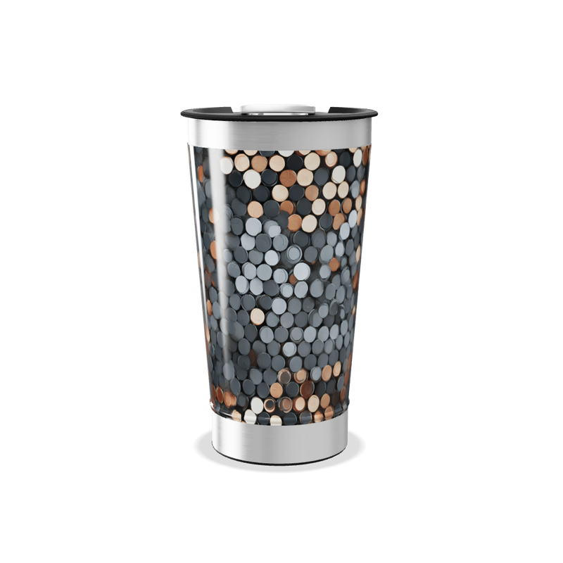 Copo Térmico - Estampa Pontos Coloridos