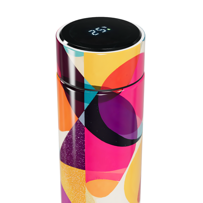 Garrafa Térmica Touch - Colorida com Display LED