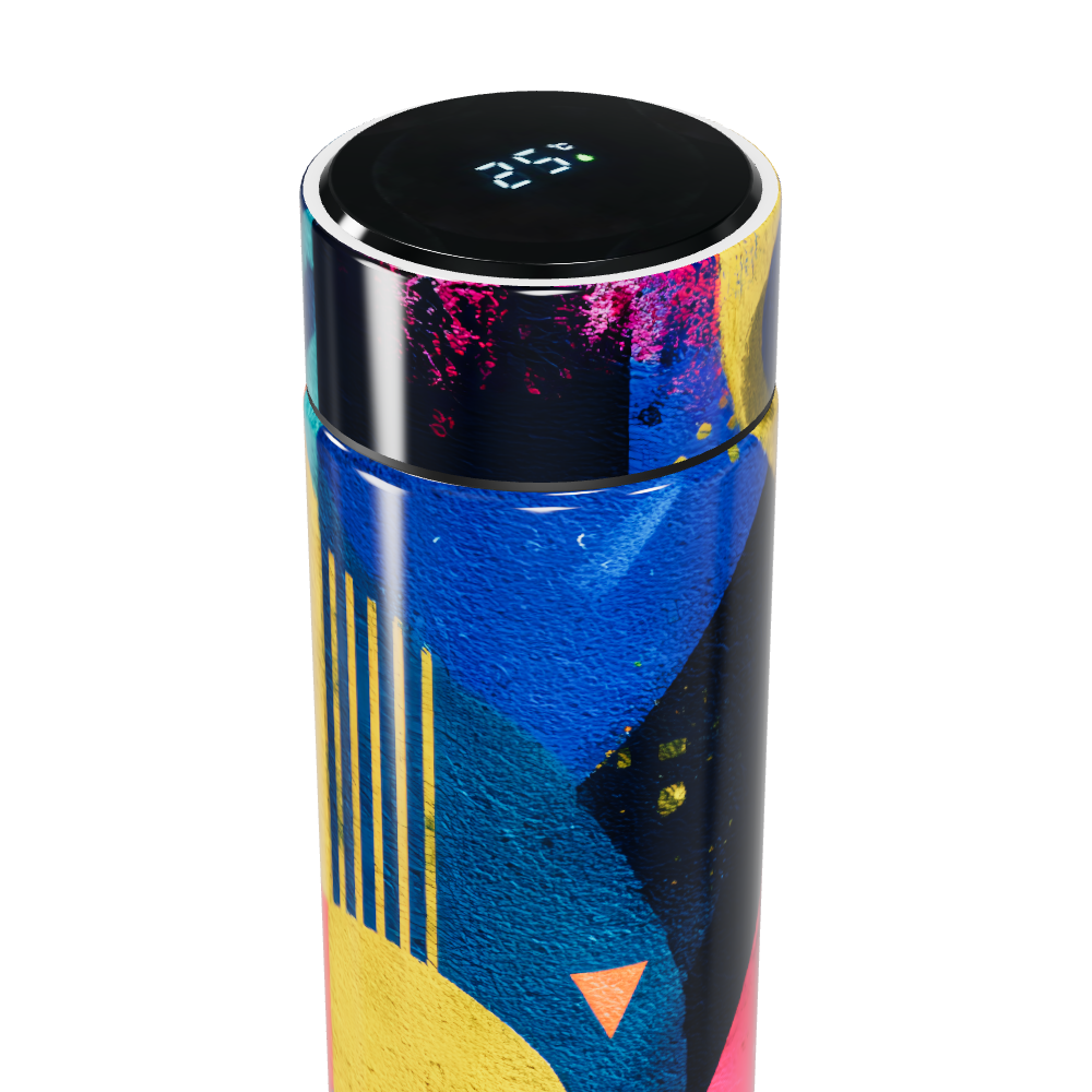 Garrafa Térmica Touch - Colorida com Estampa Moderna