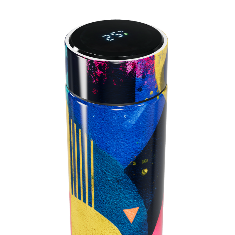 Garrafa Térmica Touch - Colorida com Estampa Moderna