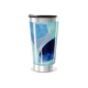 Copo Térmico - Azul Abstrato Aço Inox