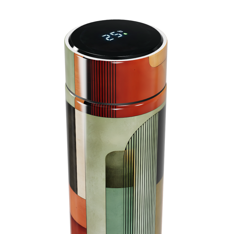 Garrafa Térmica Touch - Estampa Geométrica Colorida