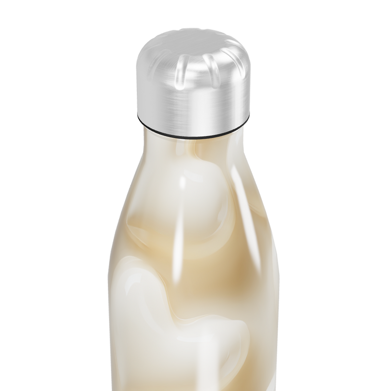 Garrafa Inox - Corações Bege