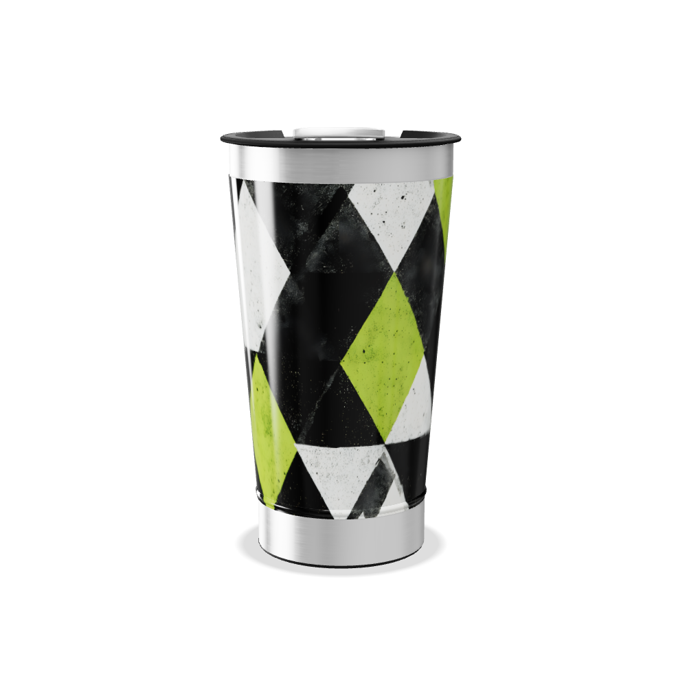 Copo Térmico - Estampa Geométrica Verde