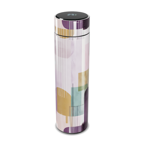 Garrafa Térmica Touch - Colorida com Desenhos Geométricos