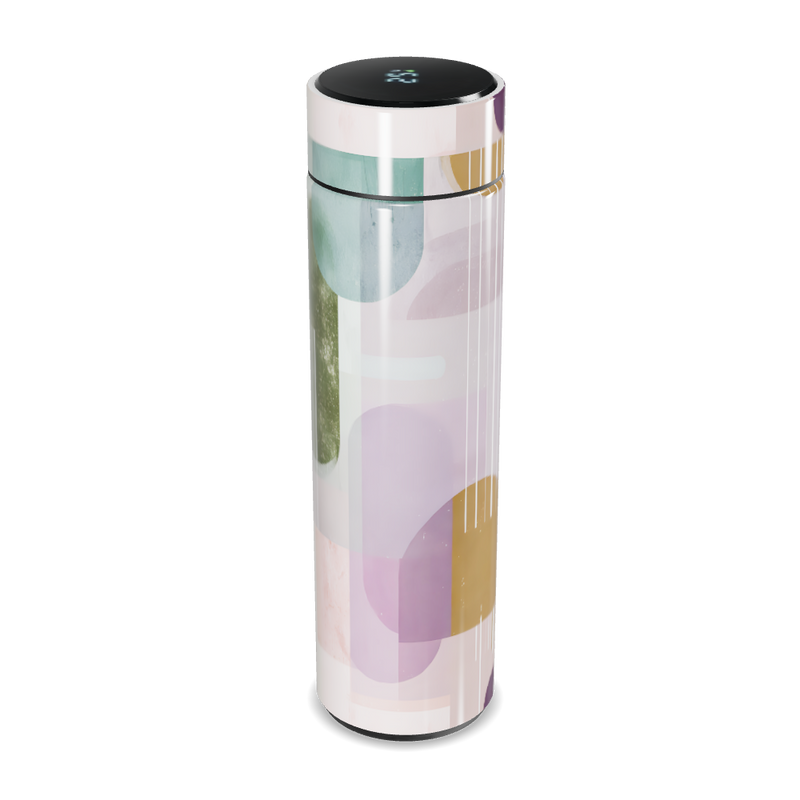 Garrafa Térmica Touch - Colorida com Desenhos Geométricos