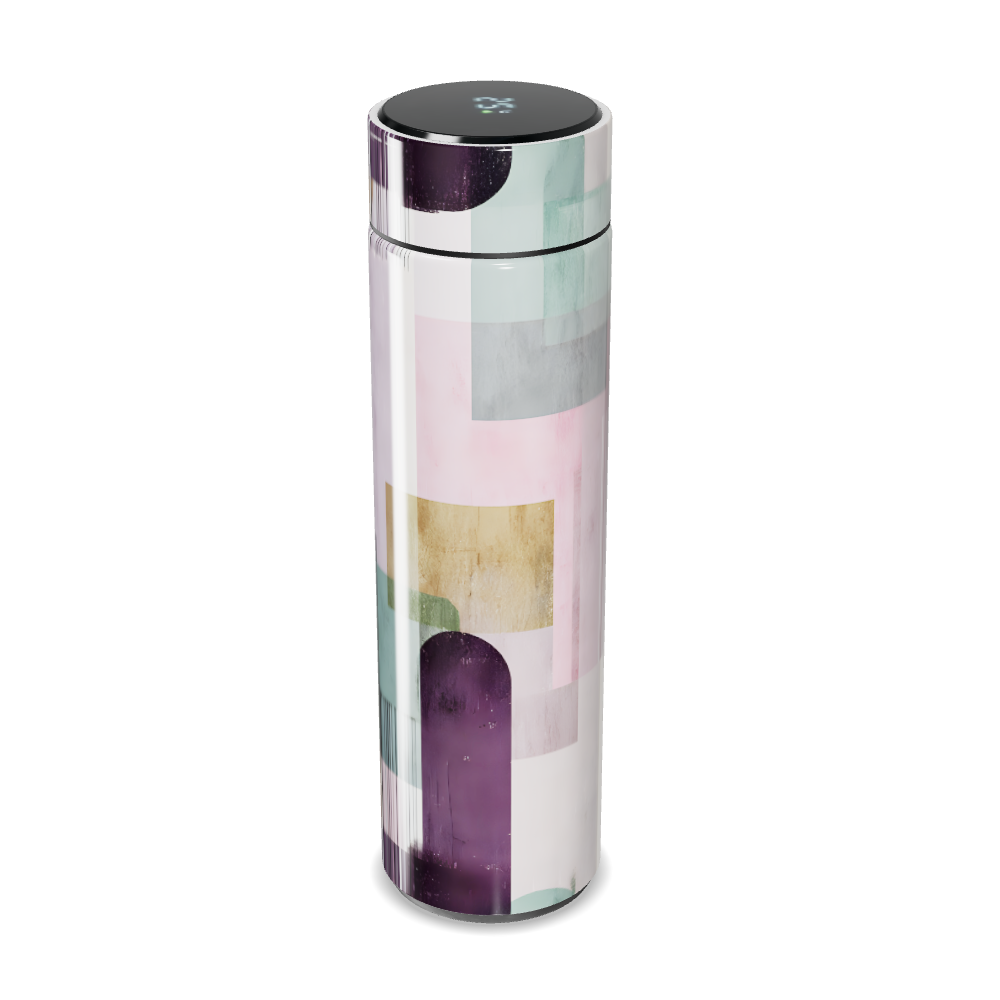 Garrafa Térmica Touch - Colorida com Desenhos Geométricos