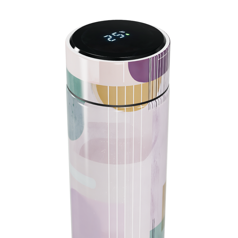 Garrafa Térmica Touch - Colorida com Desenhos Geométricos