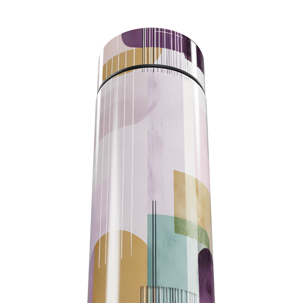 Garrafa Térmica Touch - Colorida com Desenhos Geométricos