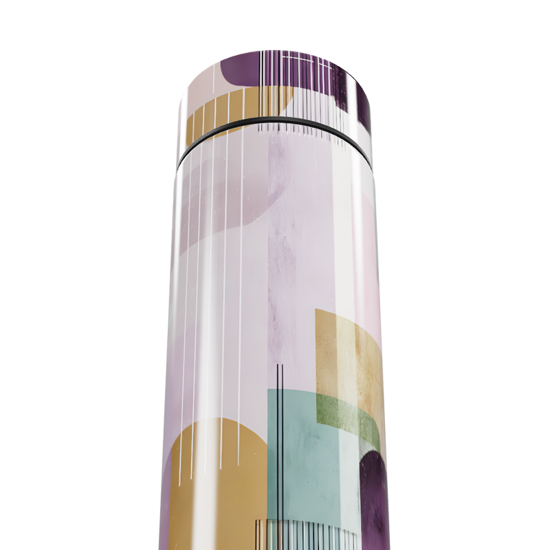 Garrafa Térmica Touch - Colorida com Desenhos Geométricos