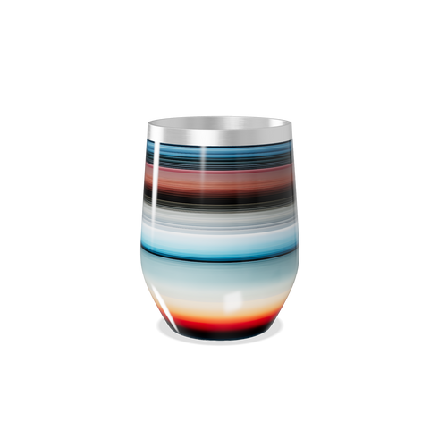 Copo Térmico Slim - Listrado Multicolorido Inox