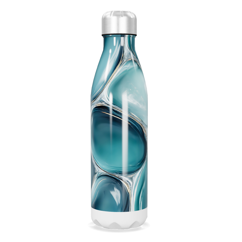 Garrafa Inox - Azul Abstrato 500ml