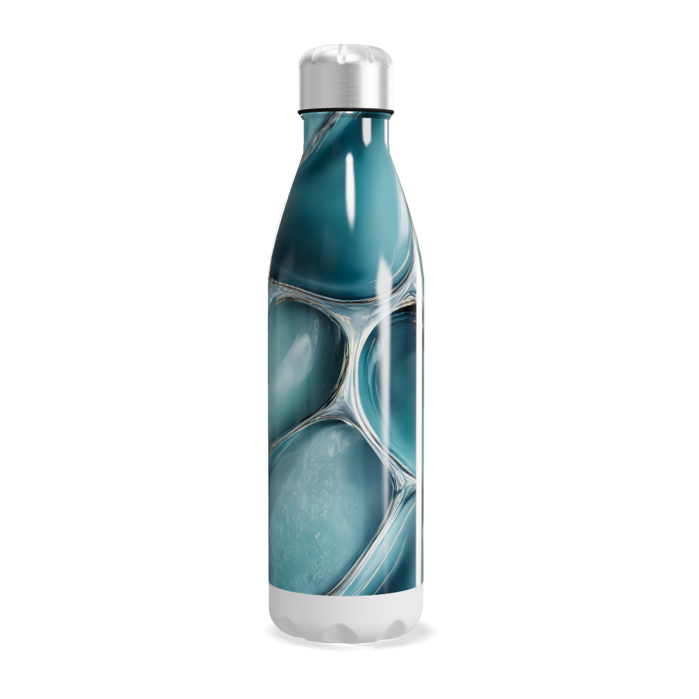 Garrafa Inox - Azul Abstrato 500ml