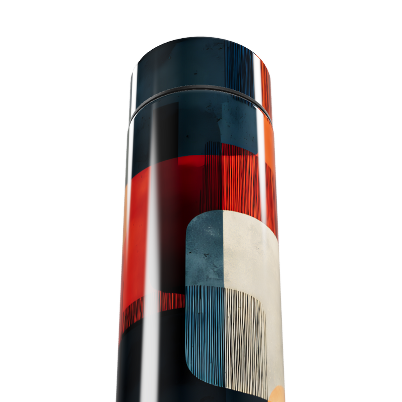 Garrafa Térmica Touch - Estampa Geométrica Colorida