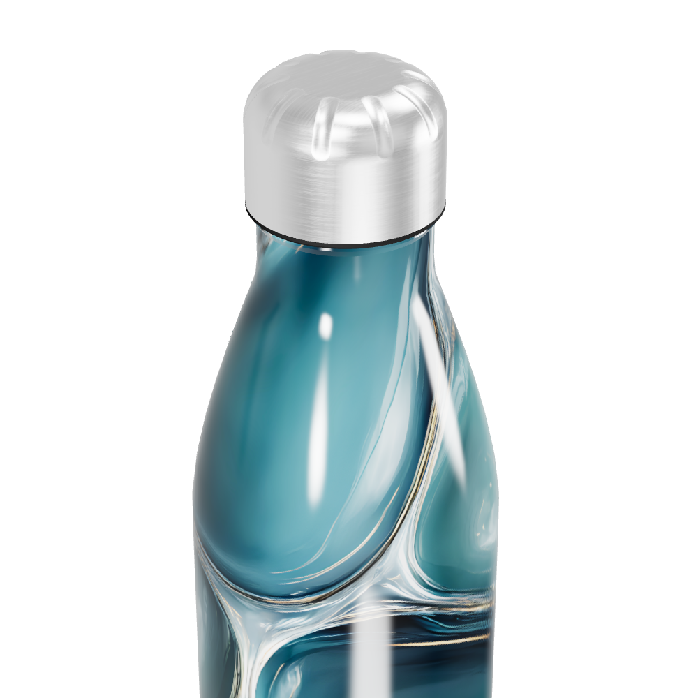 Garrafa Inox - Azul Abstrato 500ml