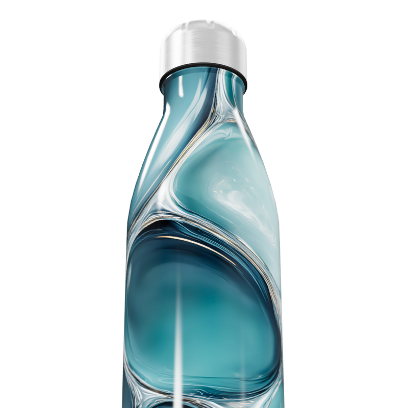 Garrafa Inox - Azul Abstrato 500ml