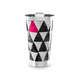 Copo Térmico - Triângulos Preto e Rosa