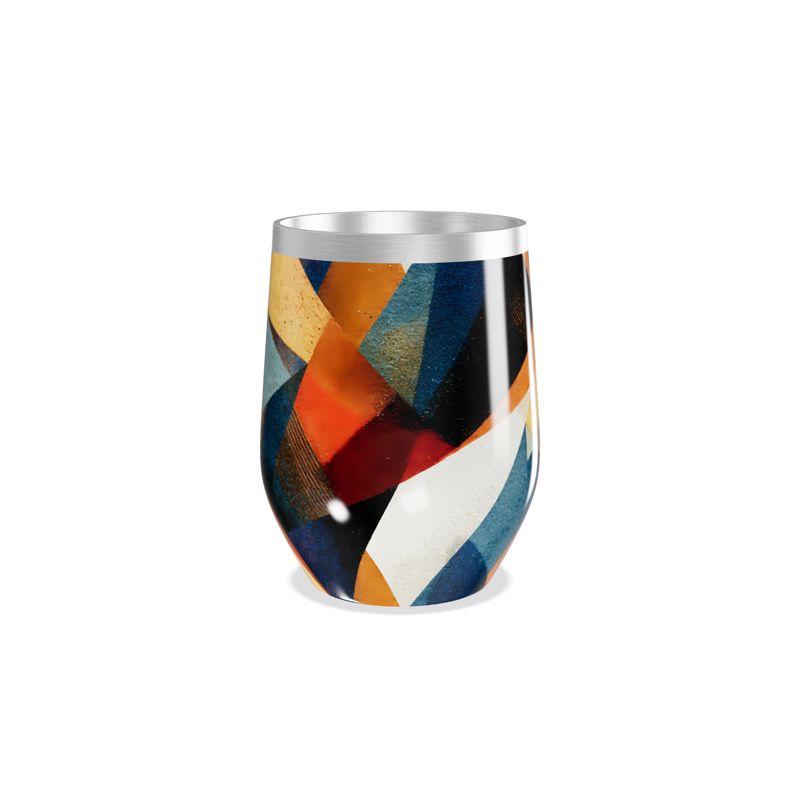 Copo Térmico Slim - Geométrico Colorido Alumínio