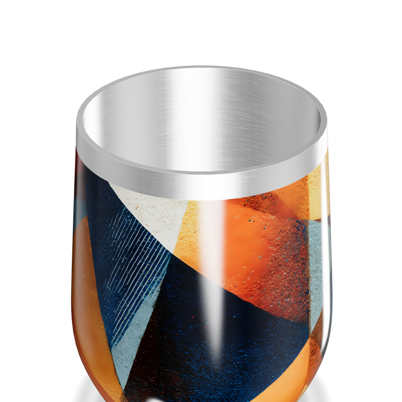 Copo Térmico Slim - Geométrico Colorido Alumínio