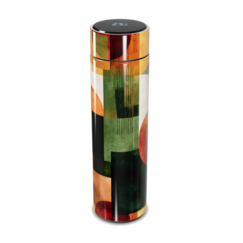 Garrafa Térmica Touch - Estampa Geométrica Colorida