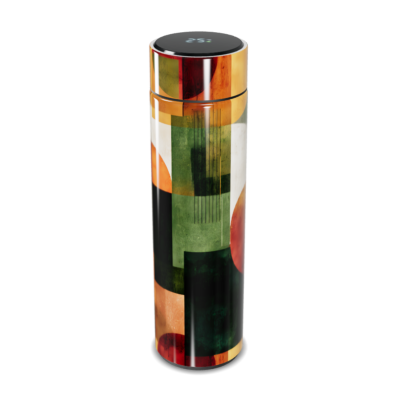 Garrafa Térmica Touch - Estampa Geométrica Colorida