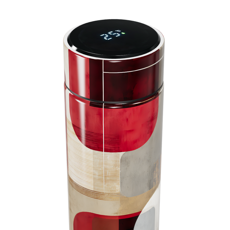 Garrafa Térmica Touch - Design Geométrico Colorido