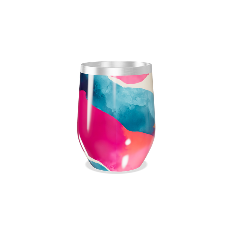 Copo Térmico Slim - Estampa Abstrata Colorida