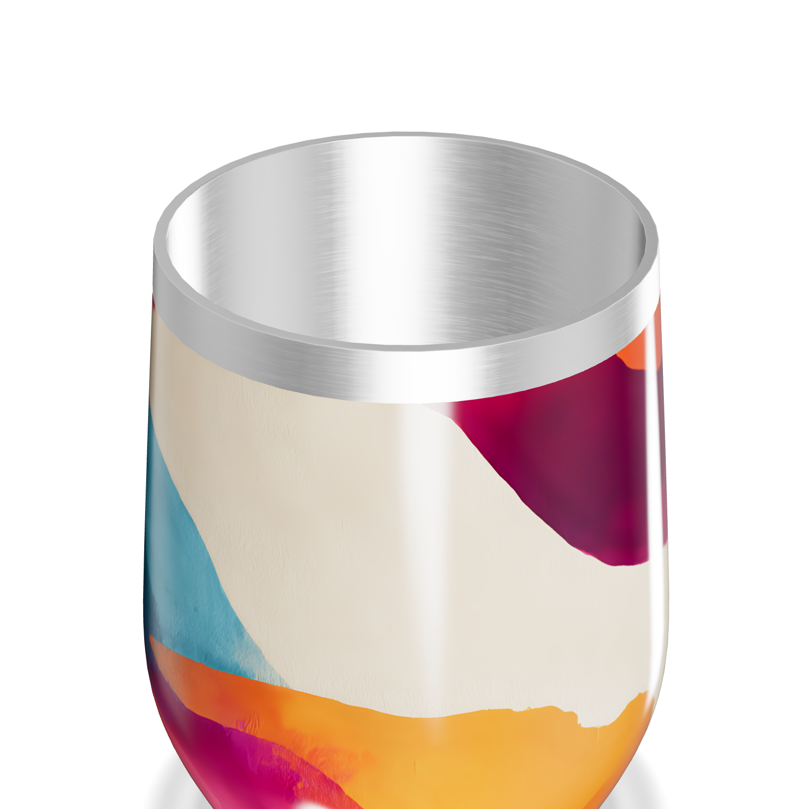 Copo Térmico Slim - Estampa Abstrata Colorida