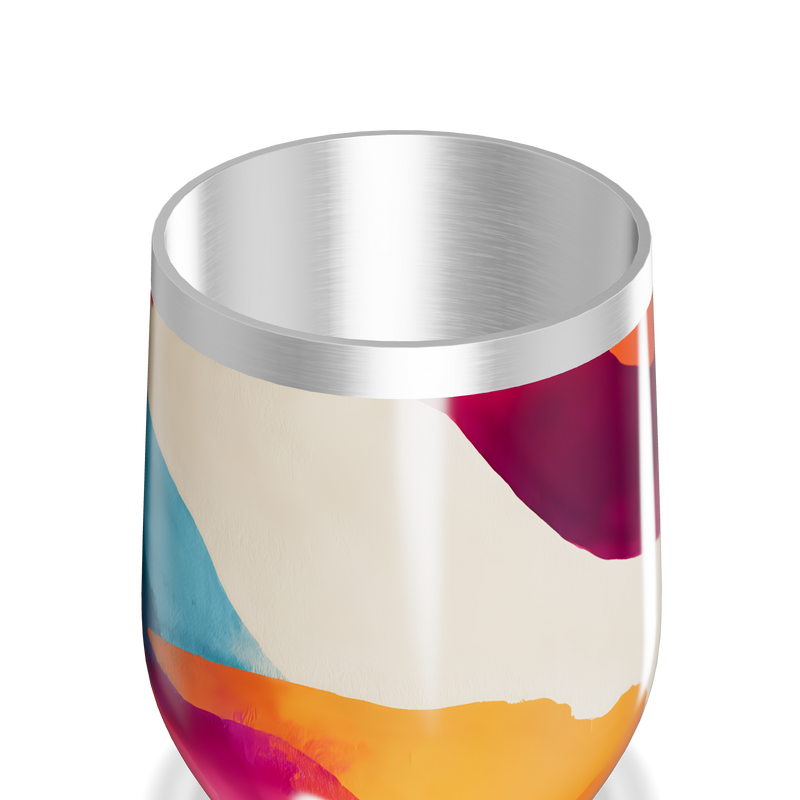Copo Térmico Slim - Estampa Abstrata Colorida