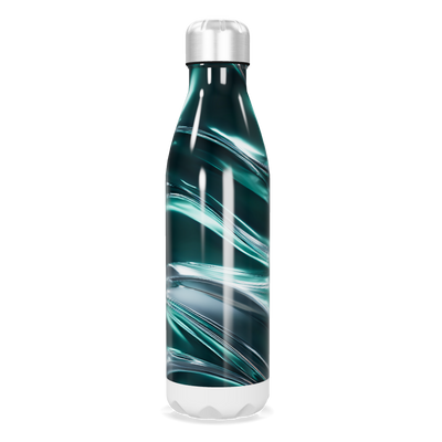 Garrafa Inox Azul Marmorizada