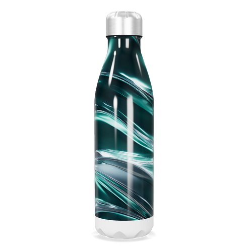 Garrafa Inox Azul Marmorizada