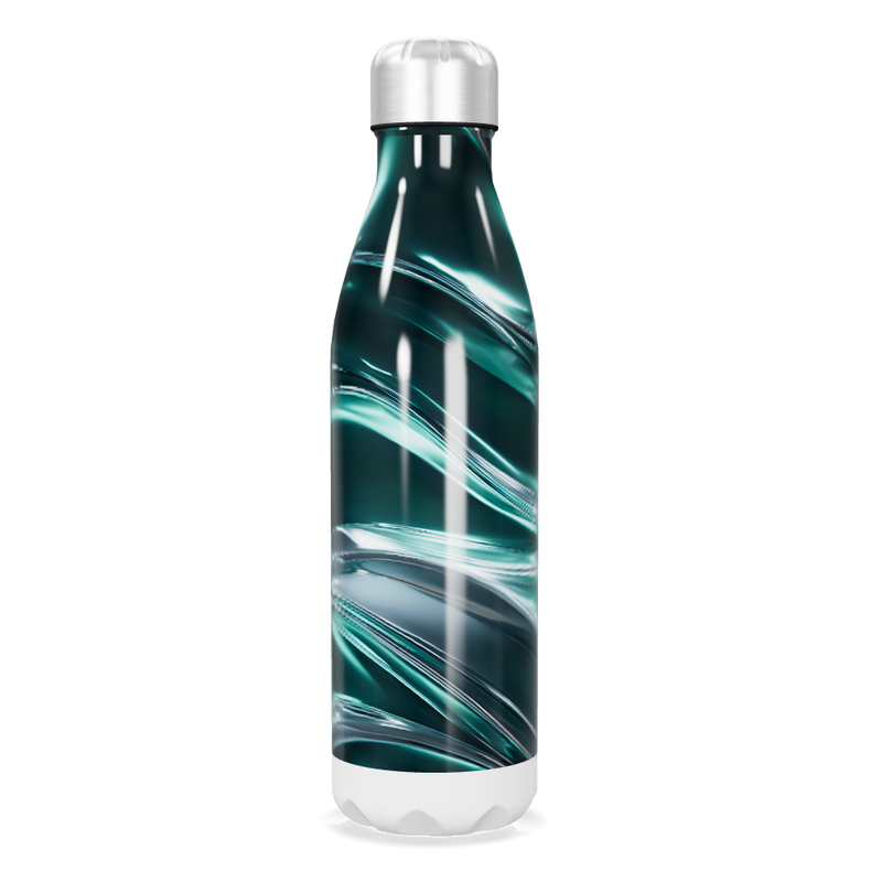 Garrafa Inox Azul Marmorizada