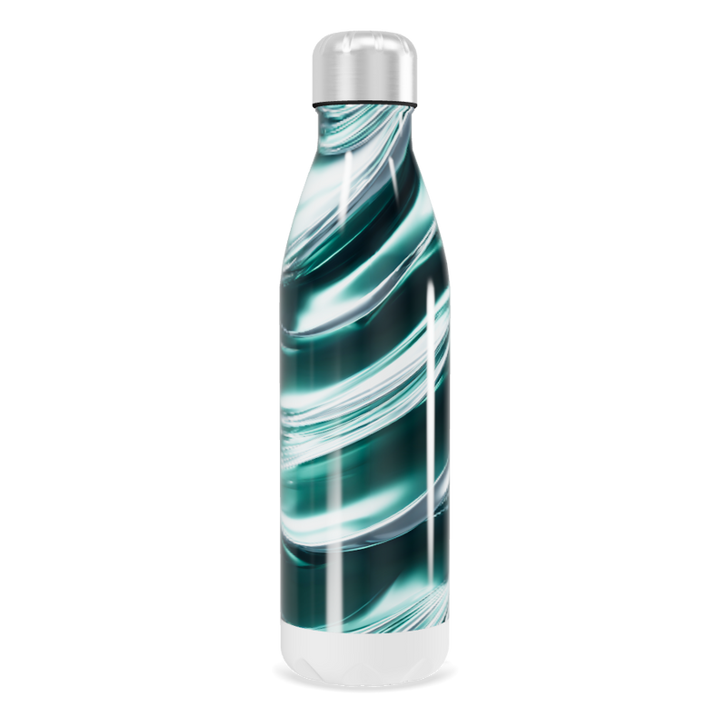 Garrafa Inox Azul Marmorizada