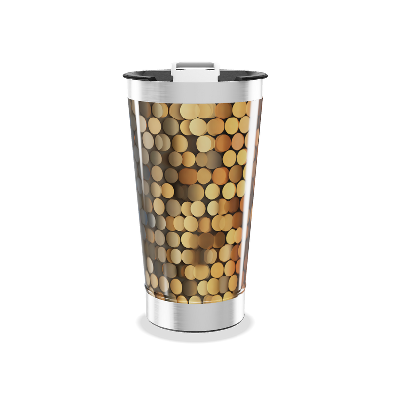 Copo Térmico - Estampa Dourada