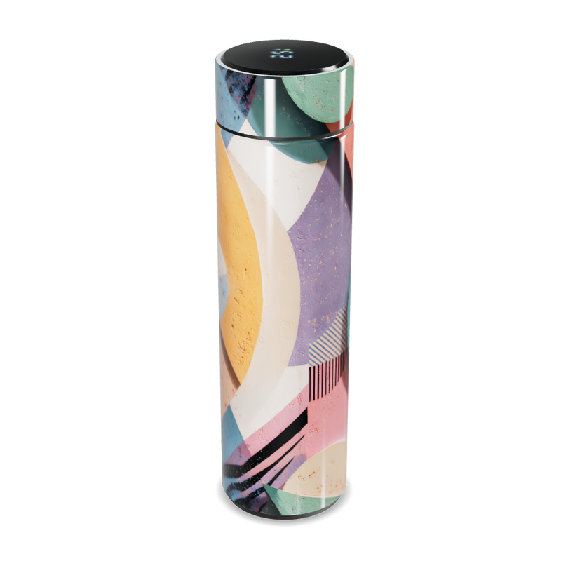 Garrafa Térmica Touch Estampa Geométrica Colorida