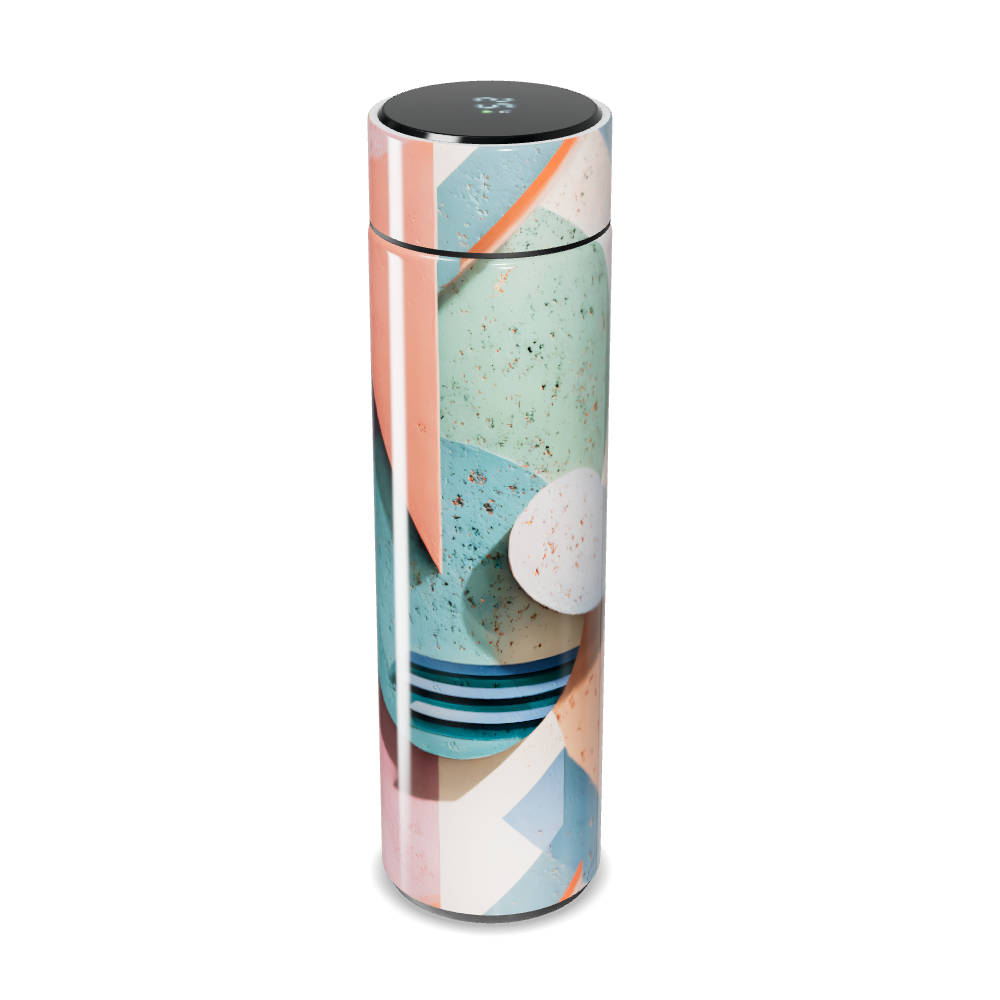 Garrafa Térmica Touch Estampa Geométrica Colorida